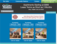 Tablet Screenshot of chandlerfurnishedapartments.com